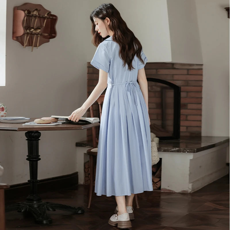 Polo Neck Short Sleeve Dress