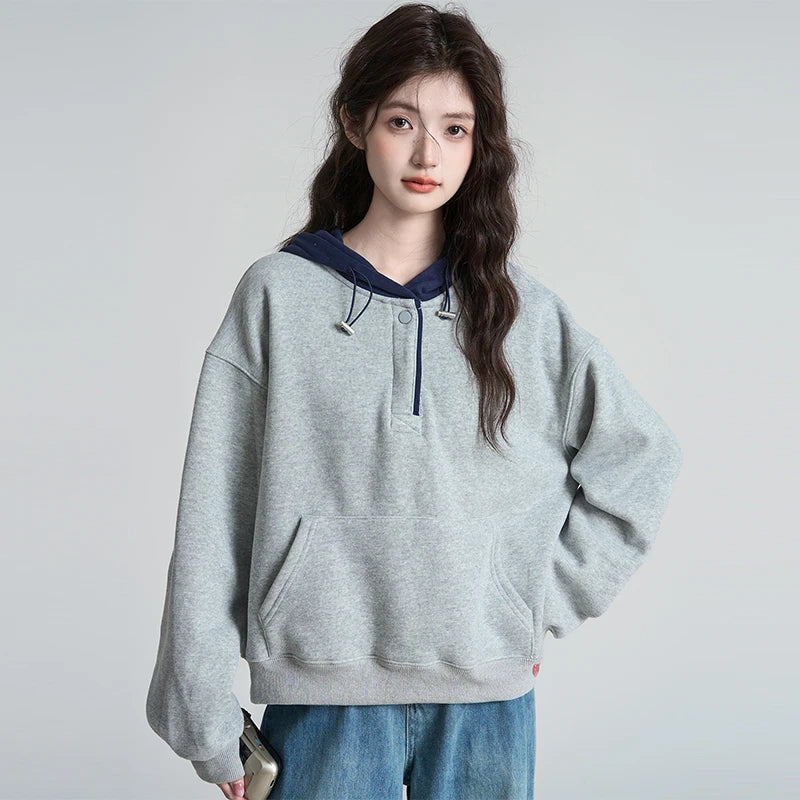 Hooded Colorblock Sweater