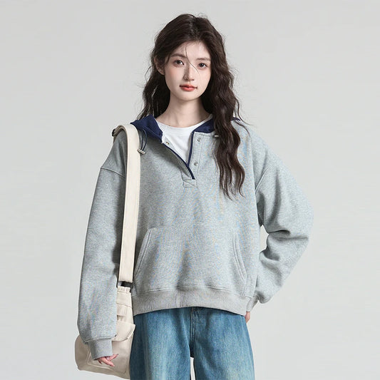 Hooded Colorblock Sweater